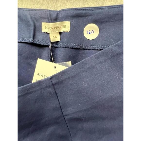 Boston Proper Womens Flare Leg Pants Size 14 Simple Casual Career Office Work - Picture 11 of 11